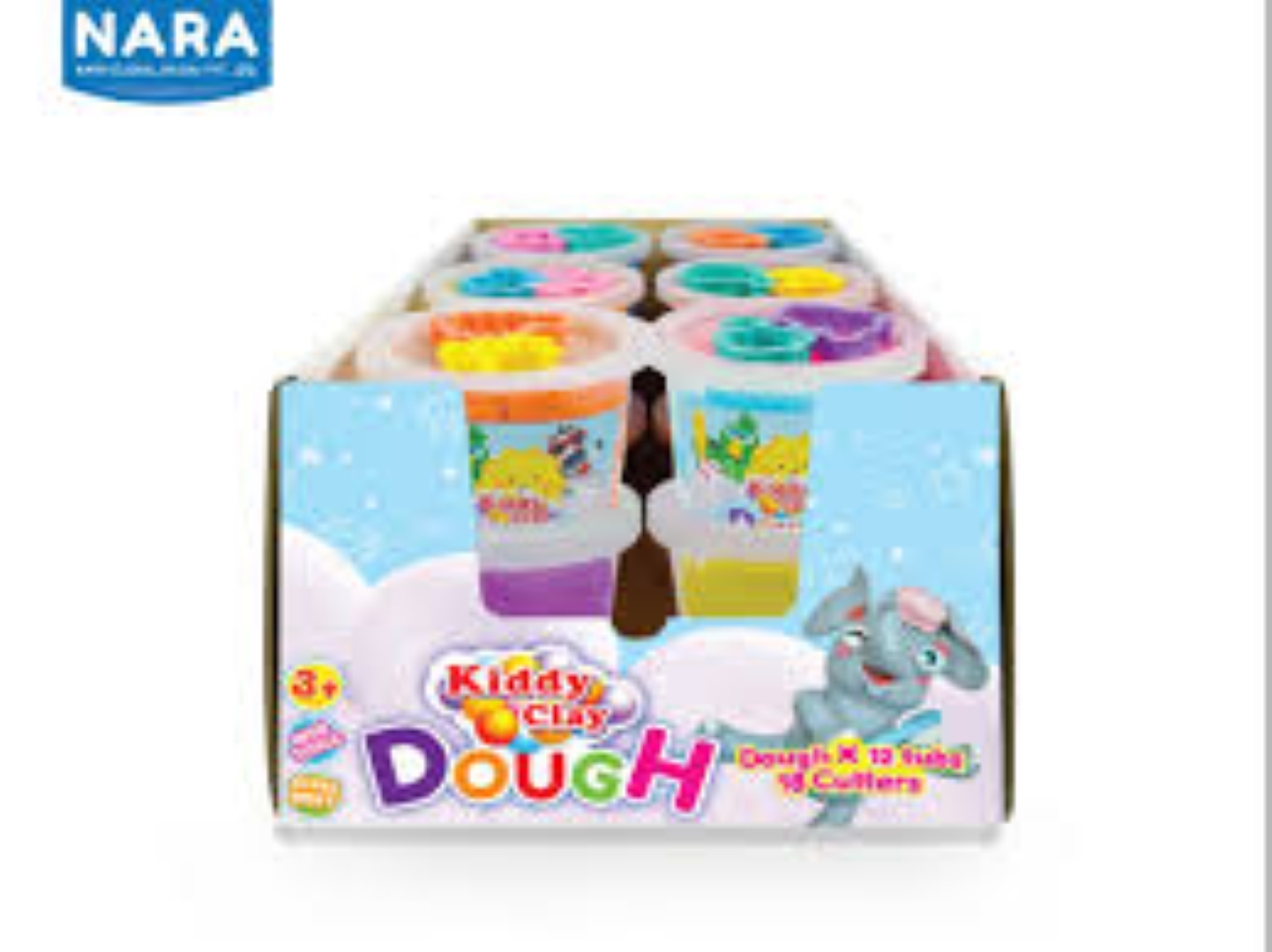 Kiddy Clay Non drying dough 8 cl 300g+16ct+1rl+3tls KC-NDD-PX-300-8+16